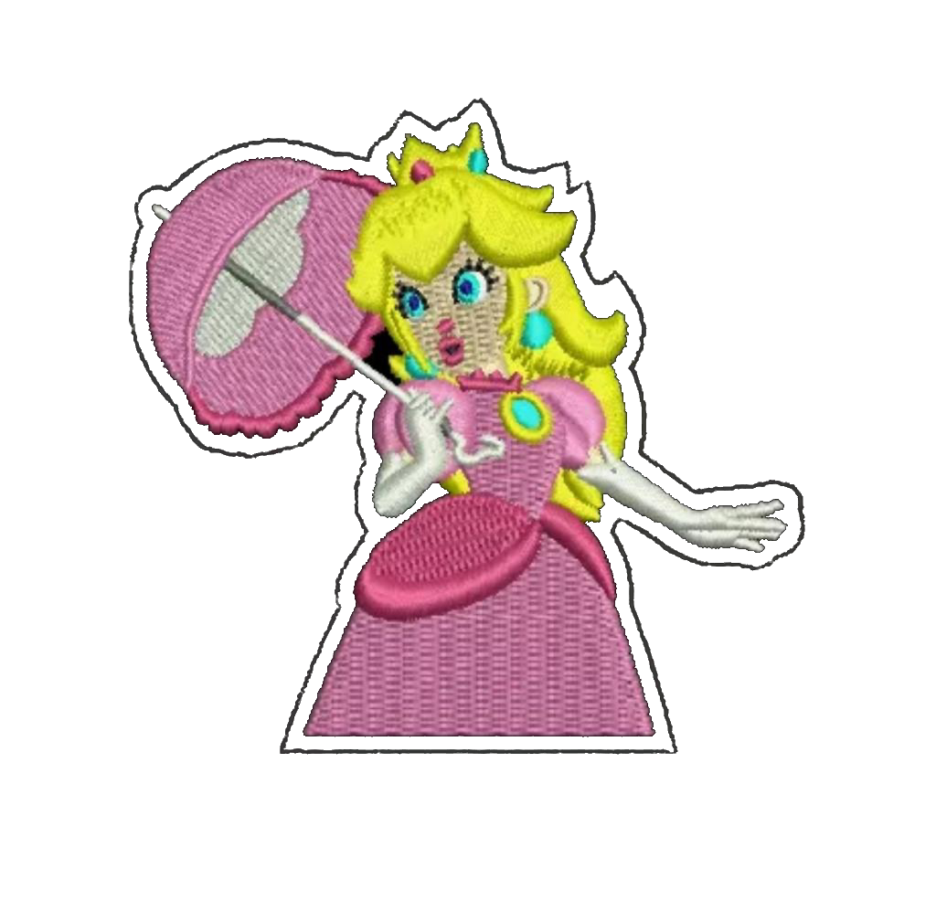 Princess Peach Embroidered IRON ON PATCH - FREAKY SHOP WORLD